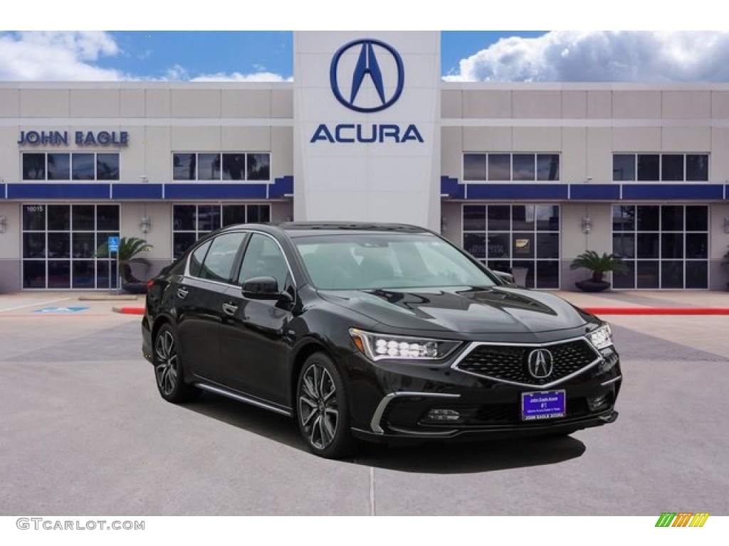 2020 RLX Sport Hybrid SH-AWD - Majestic Black Pearl / Ebony photo #1