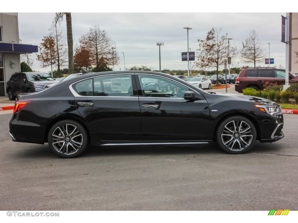 Majestic Black Pearl 2020 Acura RLX Sport Hybrid SH-AWD Exterior Photo #135010840