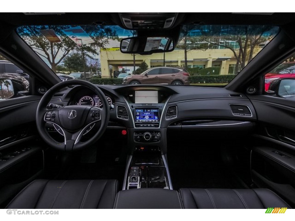 2020 Acura RLX Sport Hybrid SH-AWD Ebony Dashboard Photo #135010876