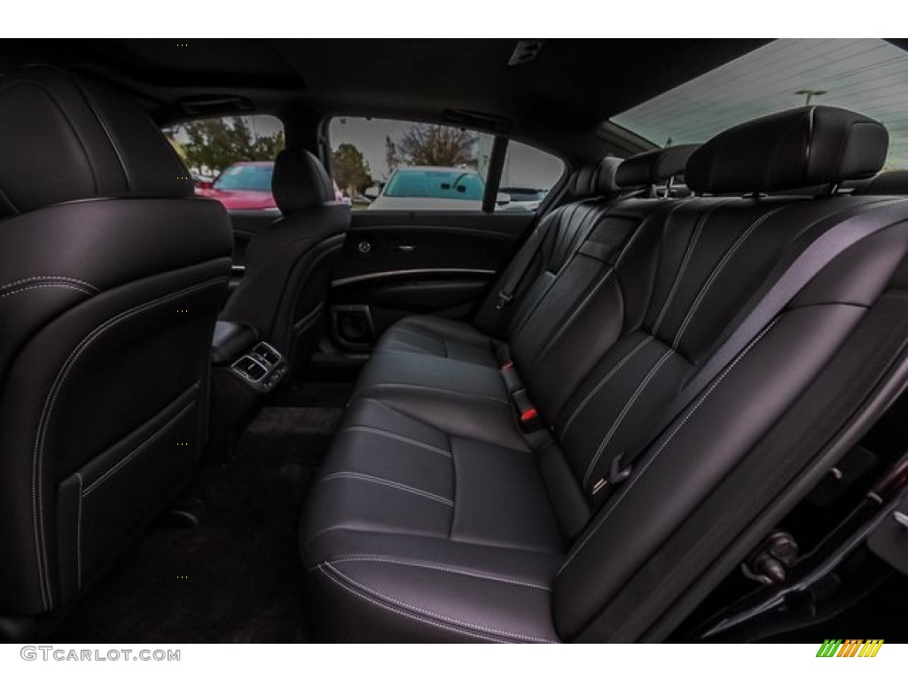Ebony Interior 2020 Acura RLX Sport Hybrid SH-AWD Photo #135011125