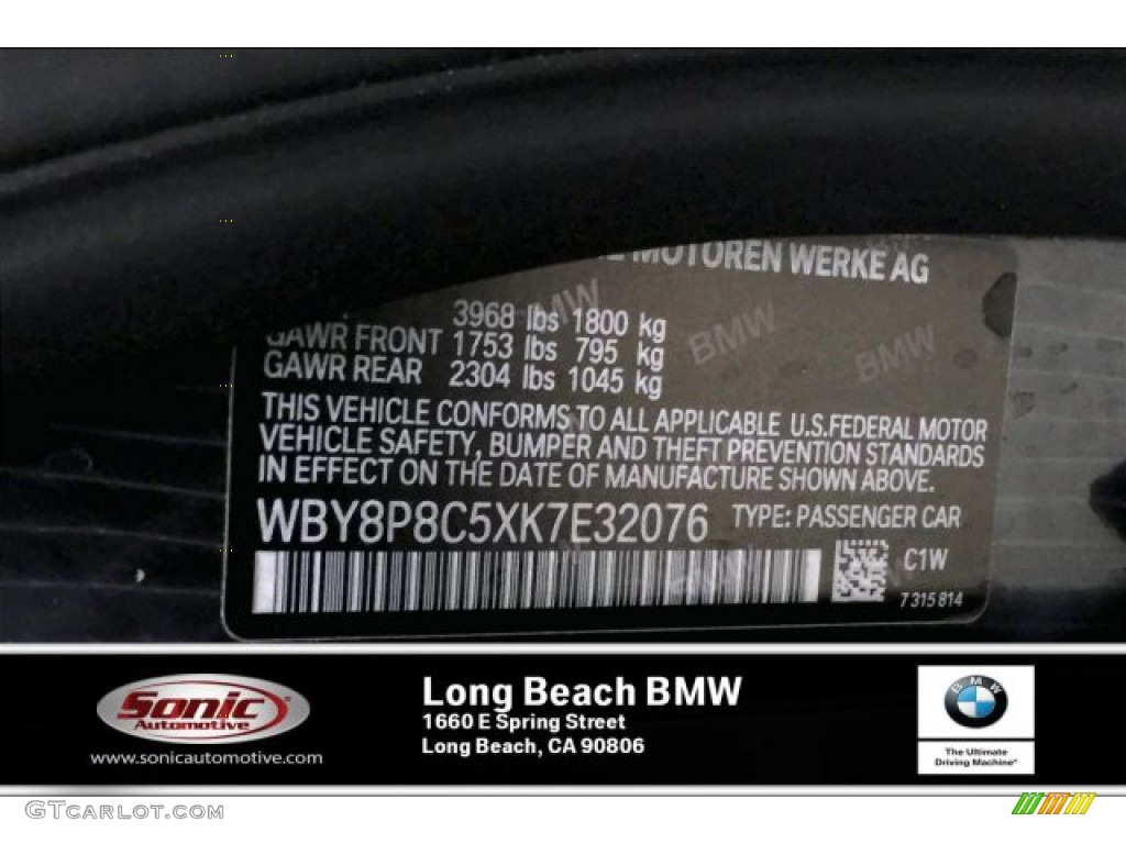 2019 i3 S with Range Extender - Imperial Blue Metallic / Deka Dark Cloth photo #11