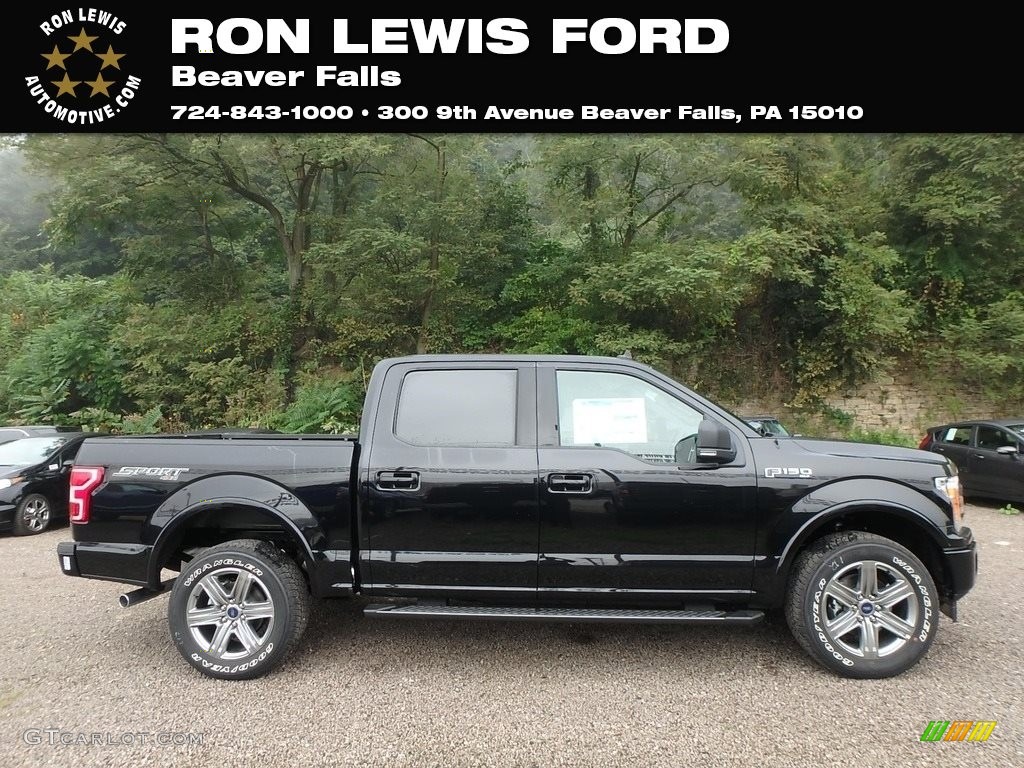 2019 F150 XLT SuperCrew 4x4 - Agate Black / Black photo #1