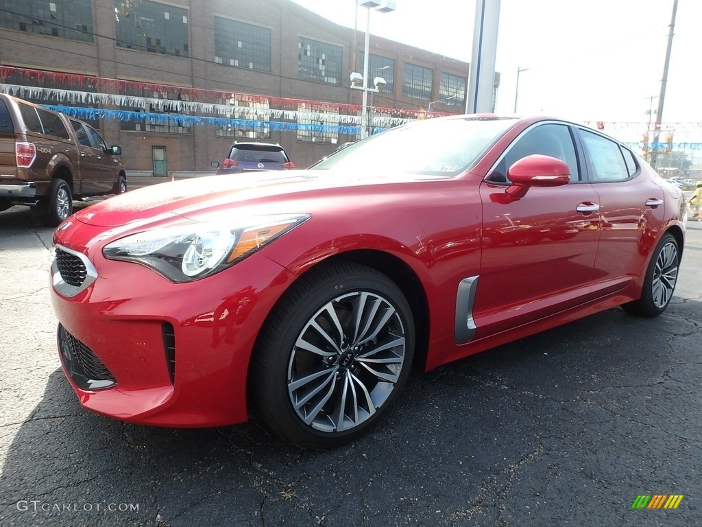 HiChroma Red 2019 Kia Stinger 2.0L AWD Exterior Photo #135016815