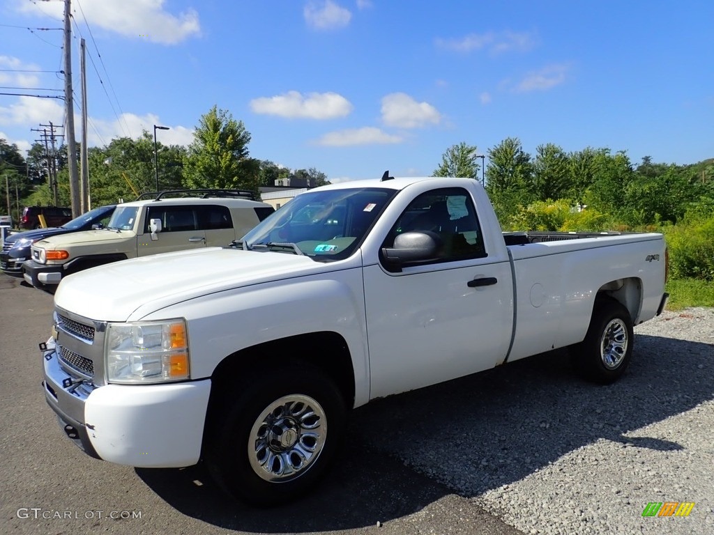 2009 Silverado 1500 Regular Cab 4x4 - Summit White / Dark Titanium photo #1