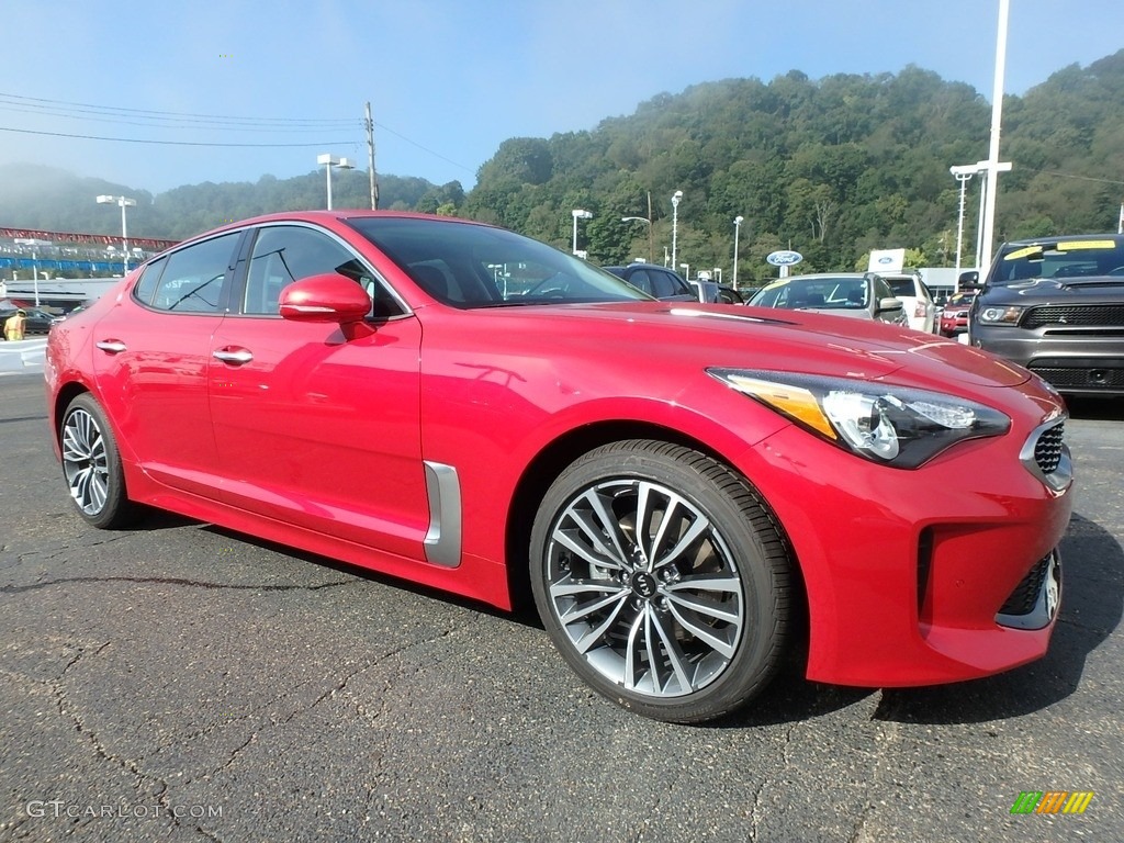 HiChroma Red 2019 Kia Stinger 2.0L AWD Exterior Photo #135016926