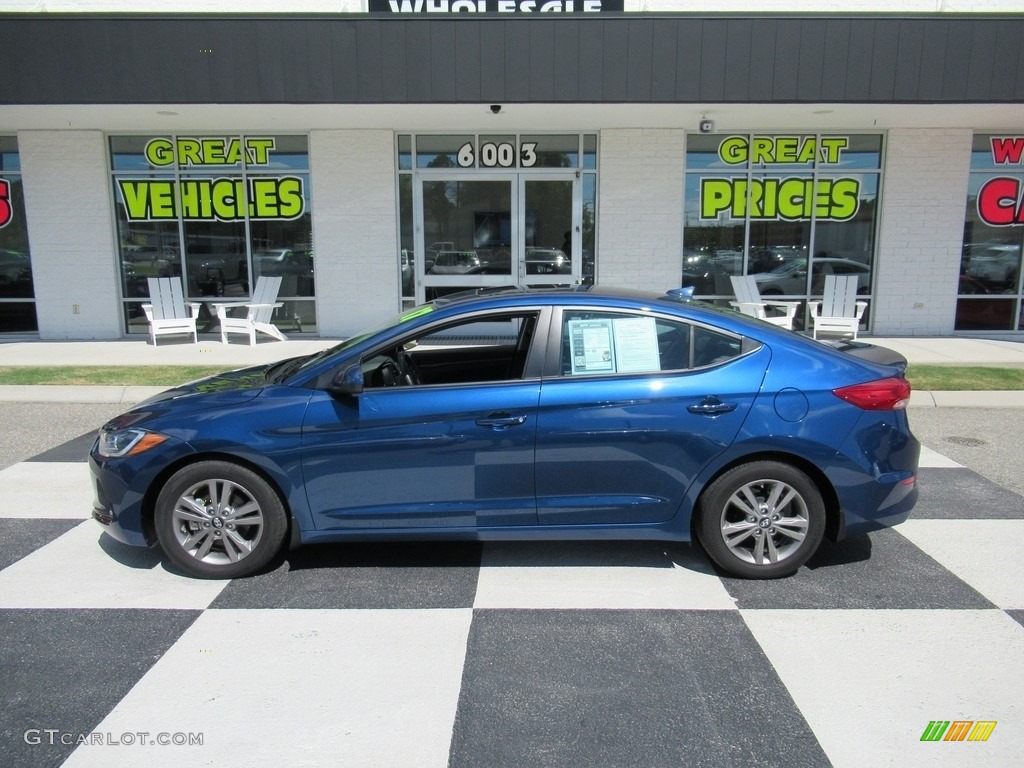 2017 Elantra Value Edition - Lakeside Blue / Black photo #1