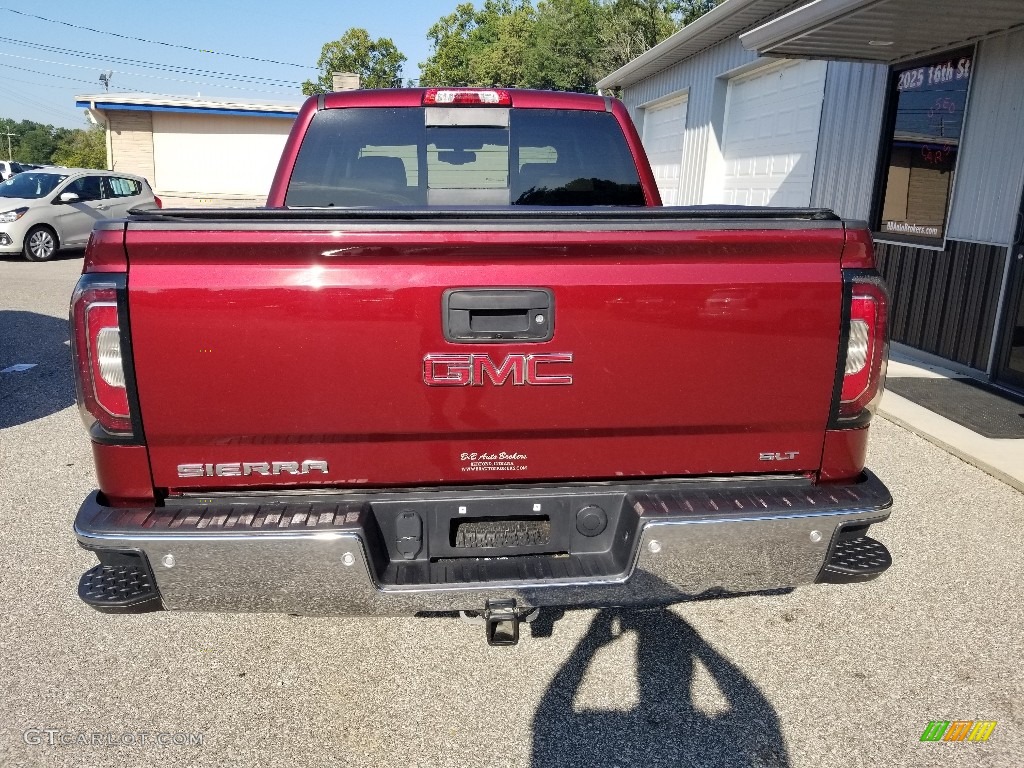 2016 Sierra 1500 SLT Crew Cab 4WD - Crimson Red Tintcoat / Cocoa/Dune photo #4