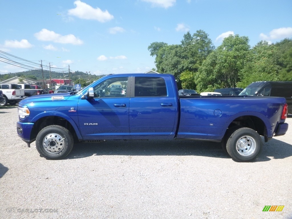Blue Streak Pearl 2019 Ram 3500 Laramie Crew Cab 4x4 Exterior Photo #135018087