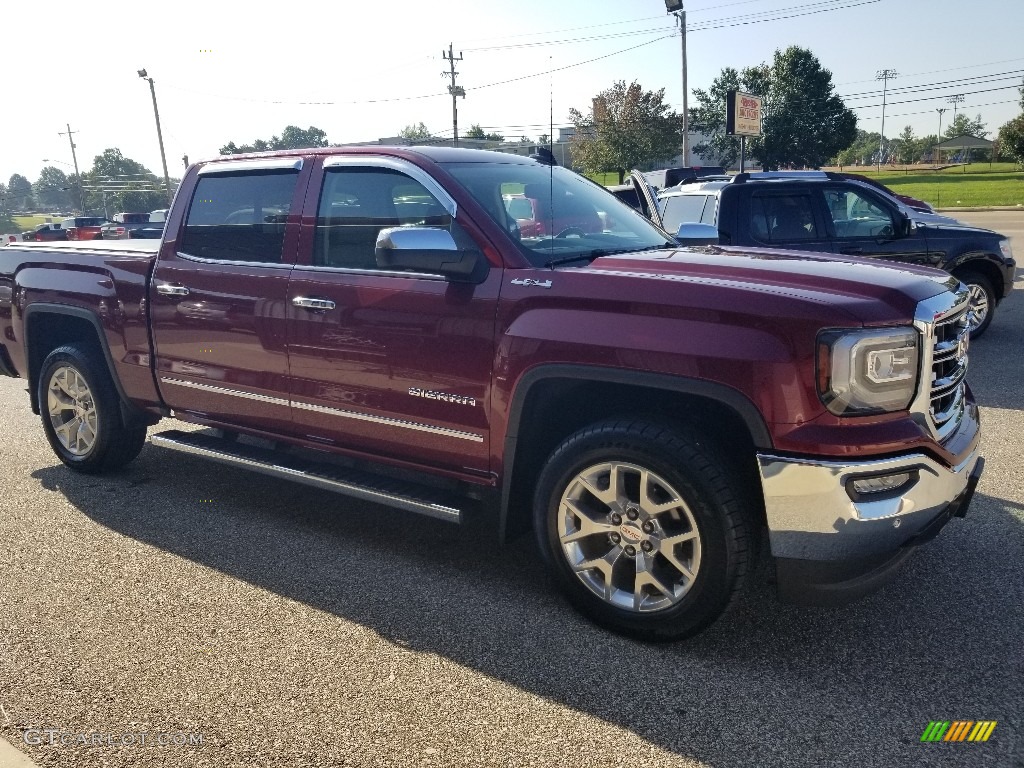 2016 Sierra 1500 SLT Crew Cab 4WD - Crimson Red Tintcoat / Cocoa/Dune photo #26