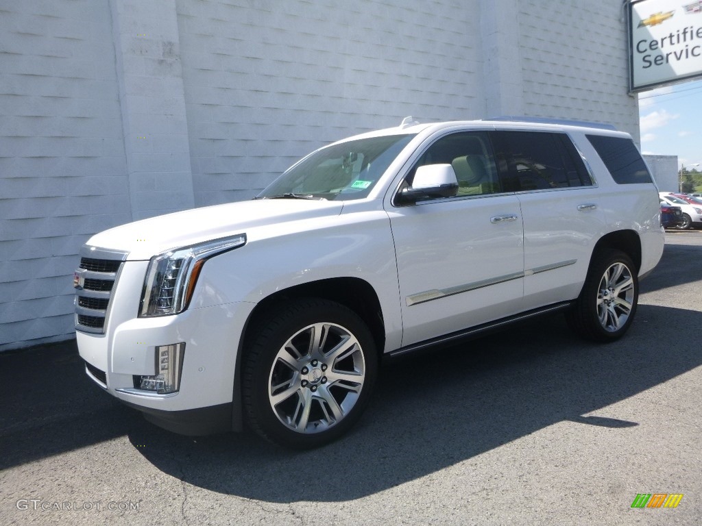 Crystal White Tricoat 2020 Cadillac Escalade Premium Luxury 4WD Exterior Photo #135021636