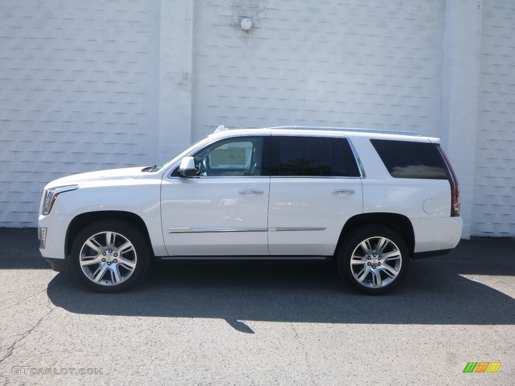 Crystal White Tricoat 2020 Cadillac Escalade Premium Luxury 4WD Exterior Photo #135021690