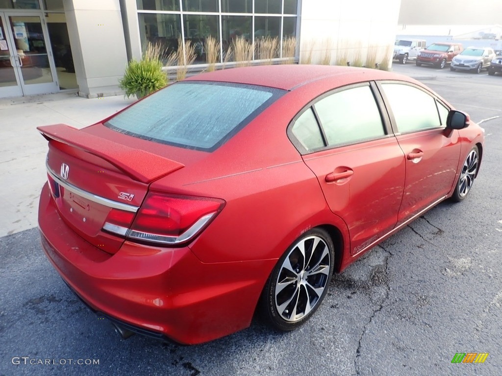 2013 Civic Si Sedan - Sunburst Orange Pearl / Black photo #2