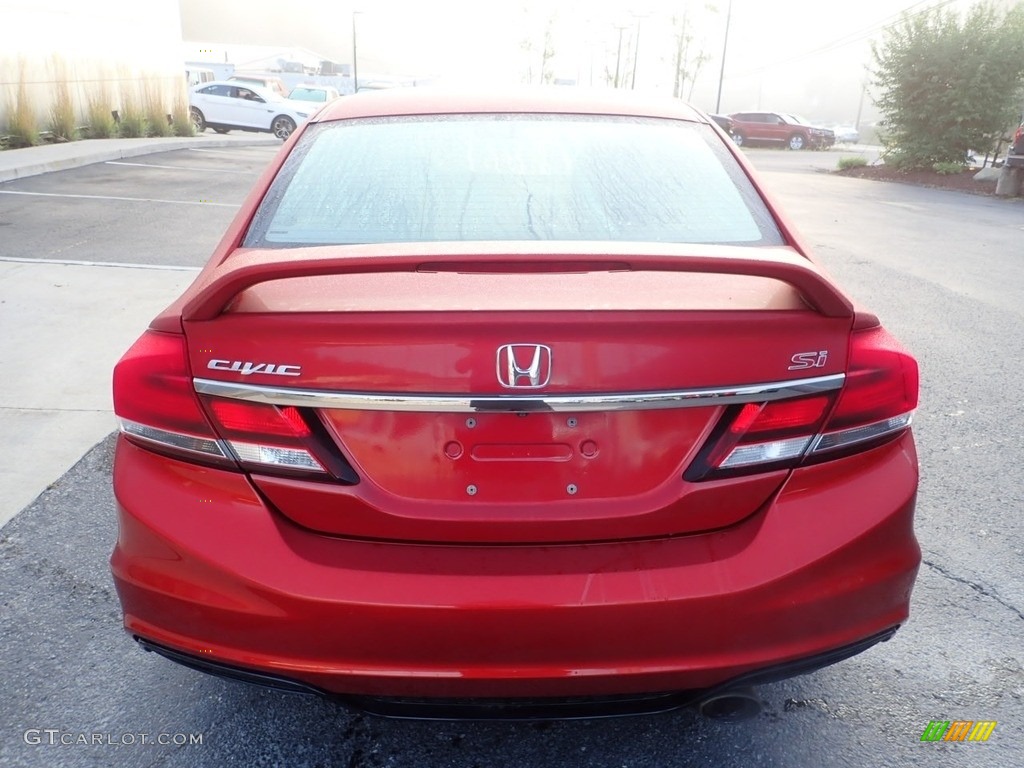 2013 Civic Si Sedan - Sunburst Orange Pearl / Black photo #3