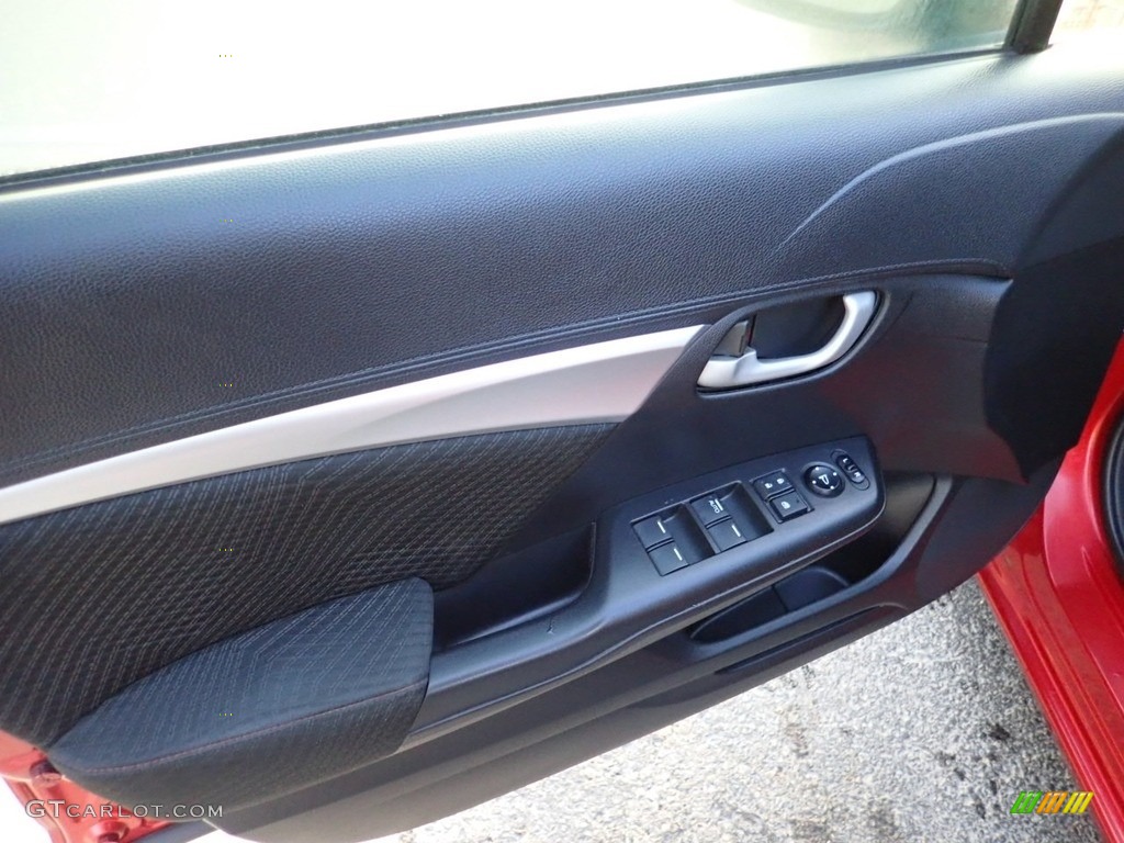 2013 Civic Si Sedan - Sunburst Orange Pearl / Black photo #18