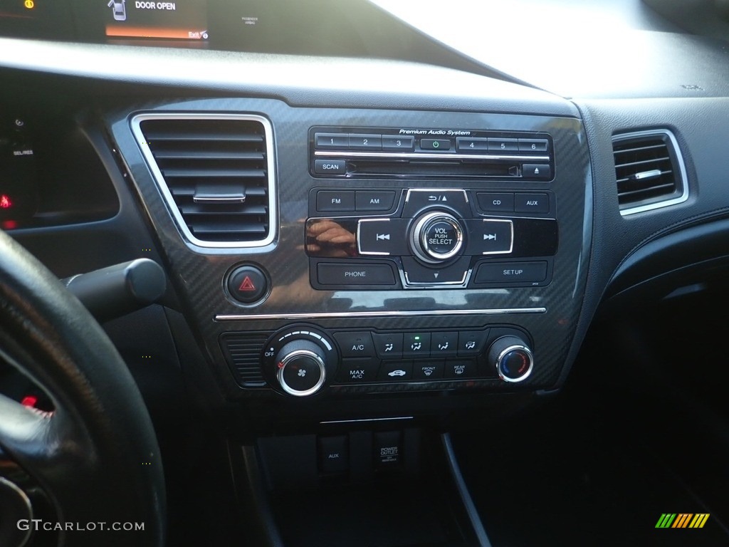 2013 Civic Si Sedan - Sunburst Orange Pearl / Black photo #22