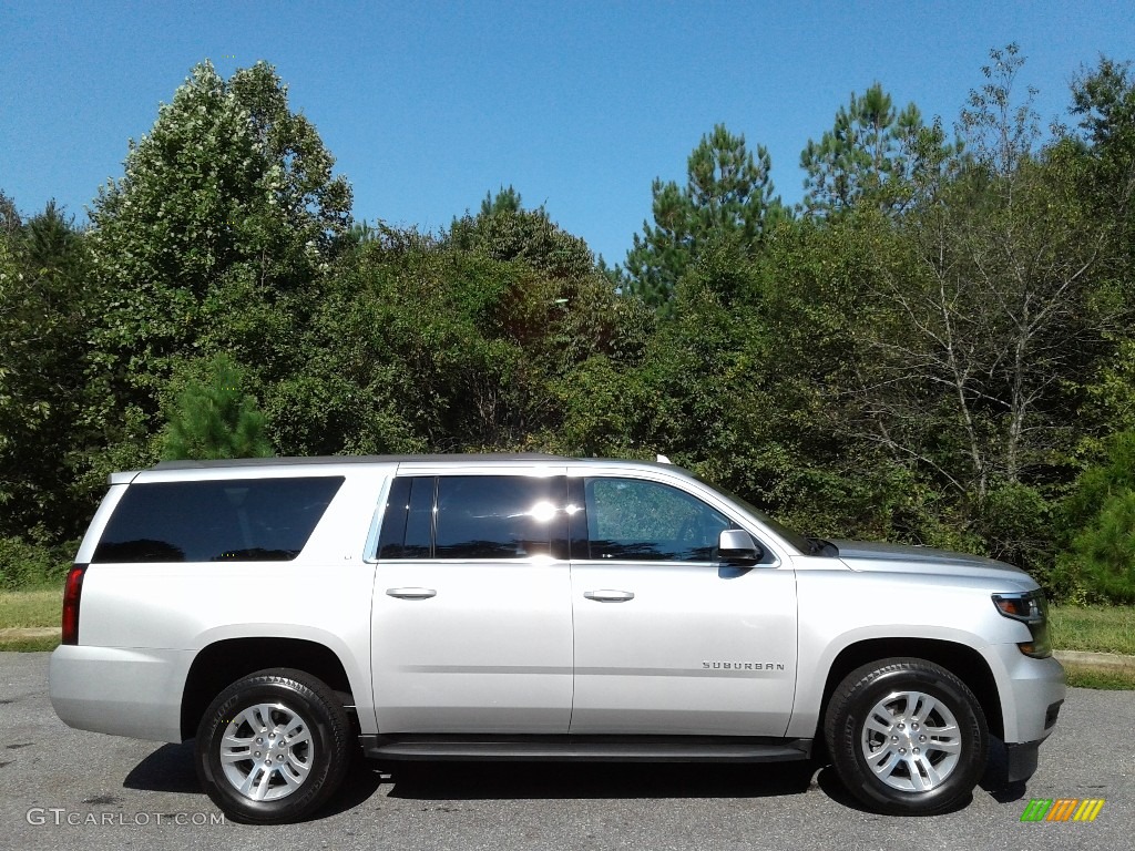 Silver Ice Metallic 2019 Chevrolet Suburban LT Exterior Photo #135024594