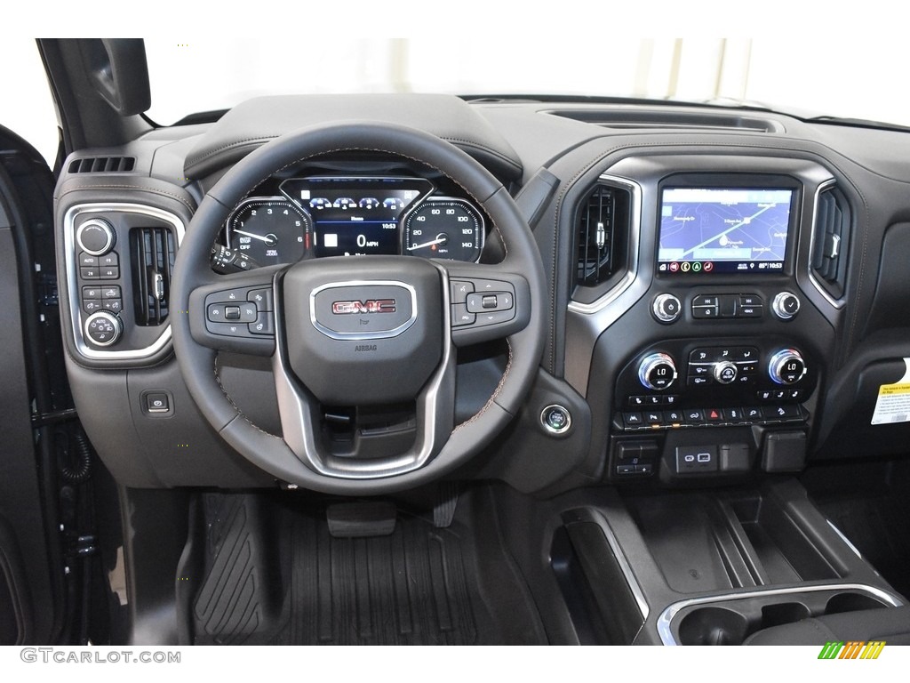 2019 GMC Sierra 1500 AT4 Crew Cab 4WD Jet Black Dashboard Photo #135024966