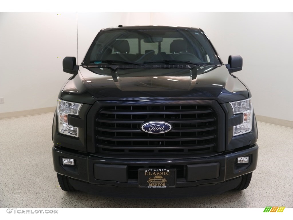 2016 F150 XLT SuperCab - Shadow Black / Medium Earth Gray photo #2