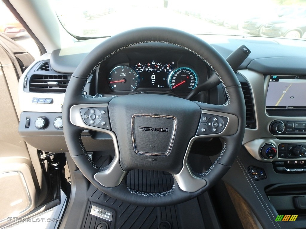 2020 GMC Yukon XL Denali 4WD Jet Black Steering Wheel Photo #135028251