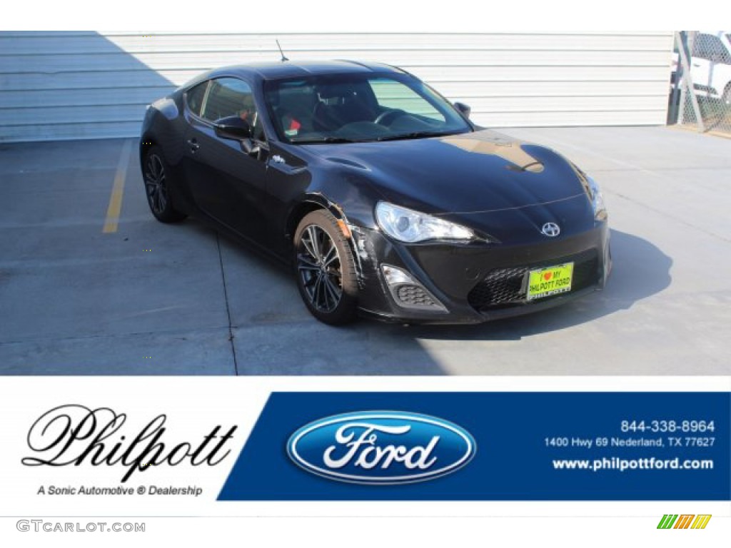 2013 FR-S Sport Coupe - Raven Black / Black/Red Accents photo #1