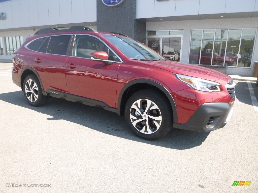 2020 Outback 2.5i Limited - Crimson Red Pearl / Slate Black photo #1