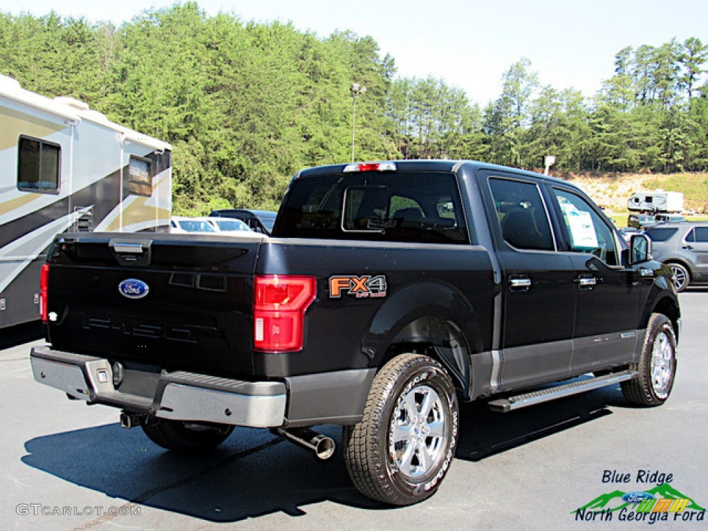 2019 F150 XLT SuperCrew 4x4 - Agate Black / Earth Gray photo #5