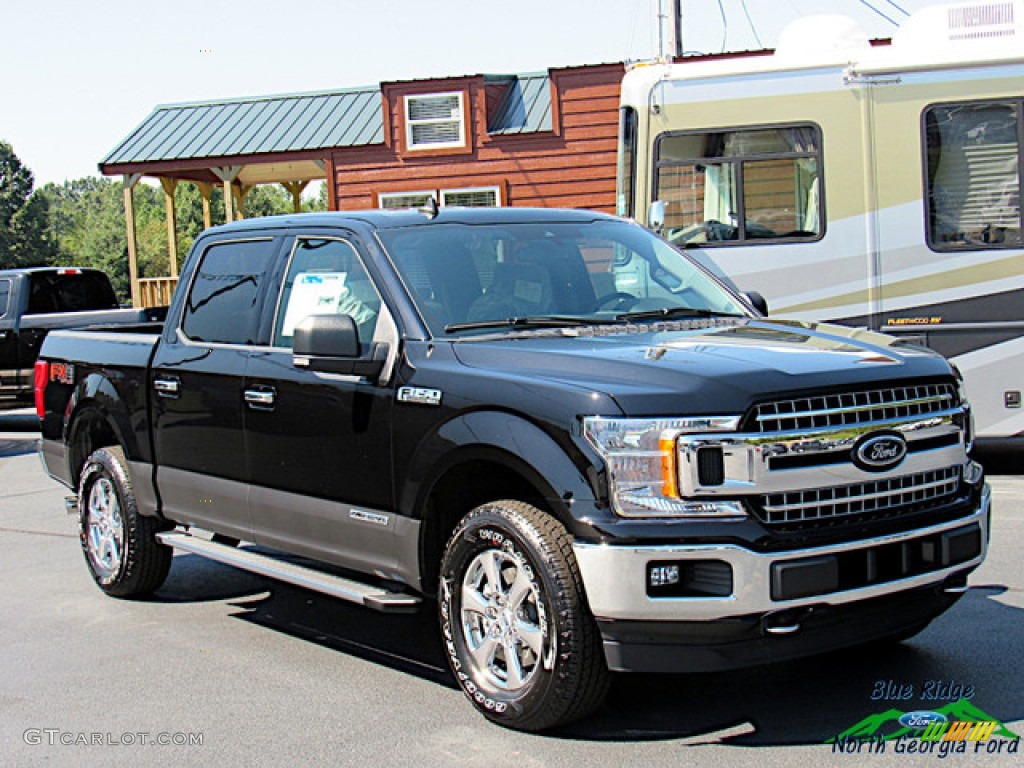 2019 F150 XLT SuperCrew 4x4 - Agate Black / Earth Gray photo #7