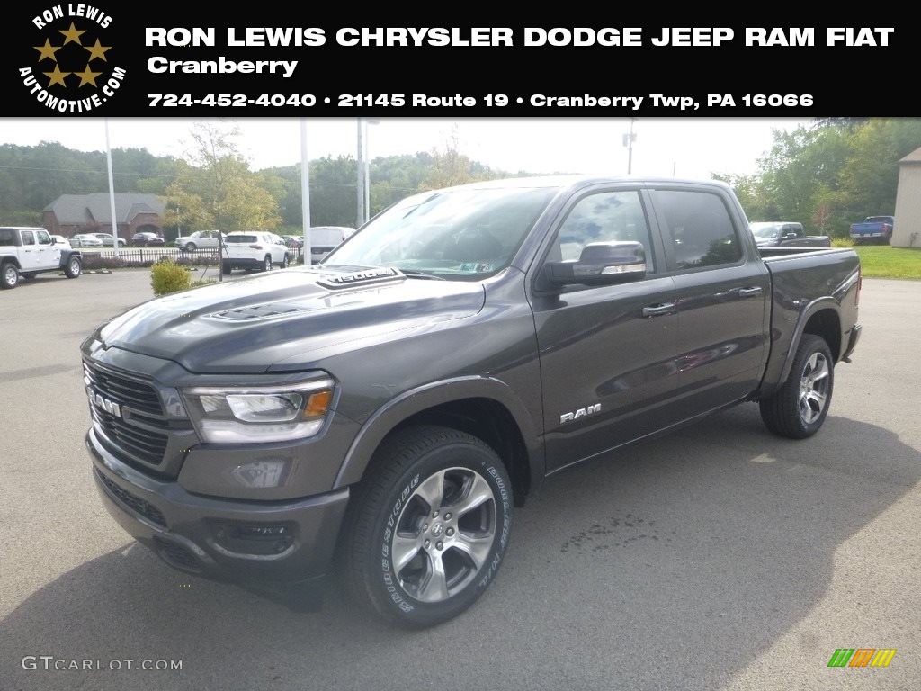 2020 1500 Laramie Crew Cab 4x4 - Granite Crystal Metallic / Black/Diesel Gray photo #1