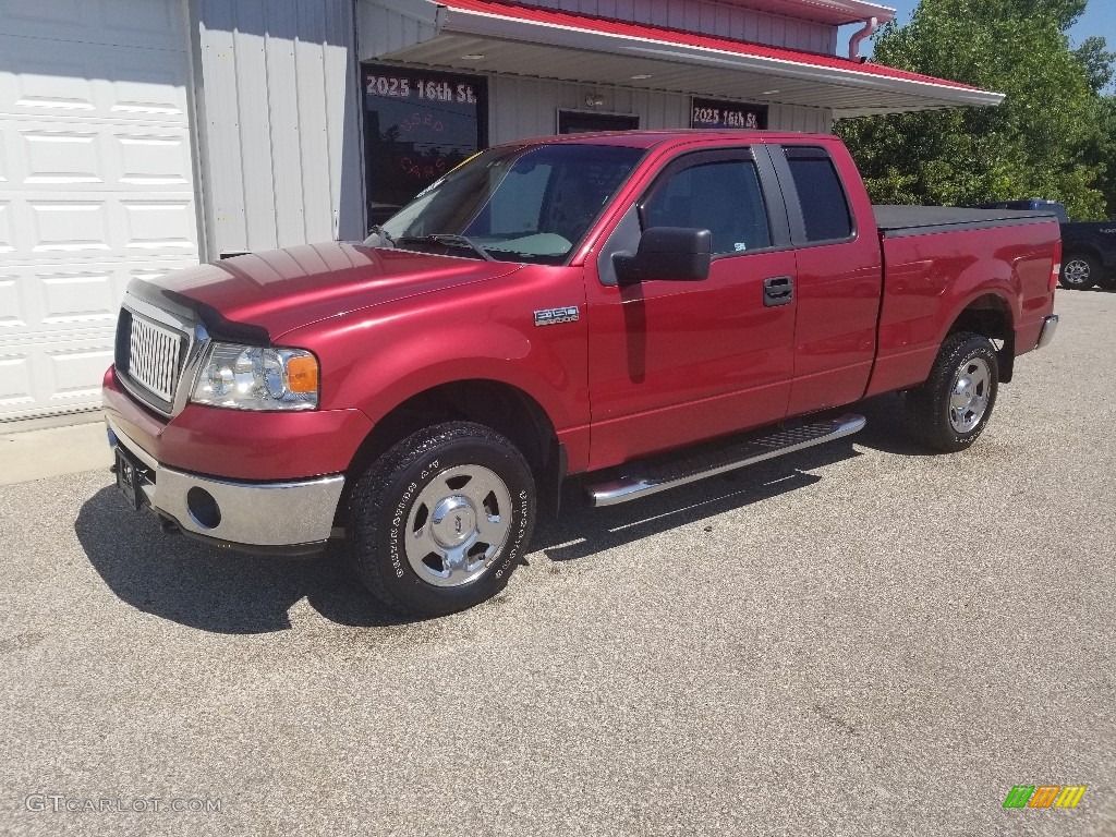 2007 F150 XLT SuperCab 4x4 - Redfire Metallic / Medium/Dark Flint photo #1