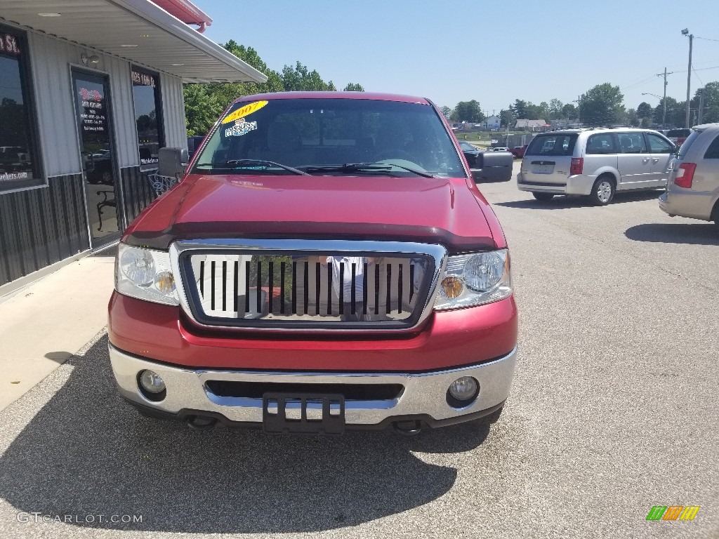 2007 F150 XLT SuperCab 4x4 - Redfire Metallic / Medium/Dark Flint photo #3