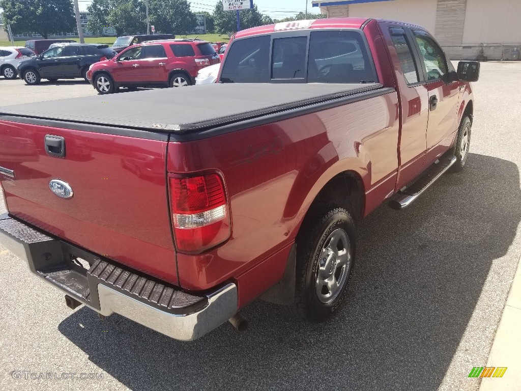 2007 F150 XLT SuperCab 4x4 - Redfire Metallic / Medium/Dark Flint photo #5