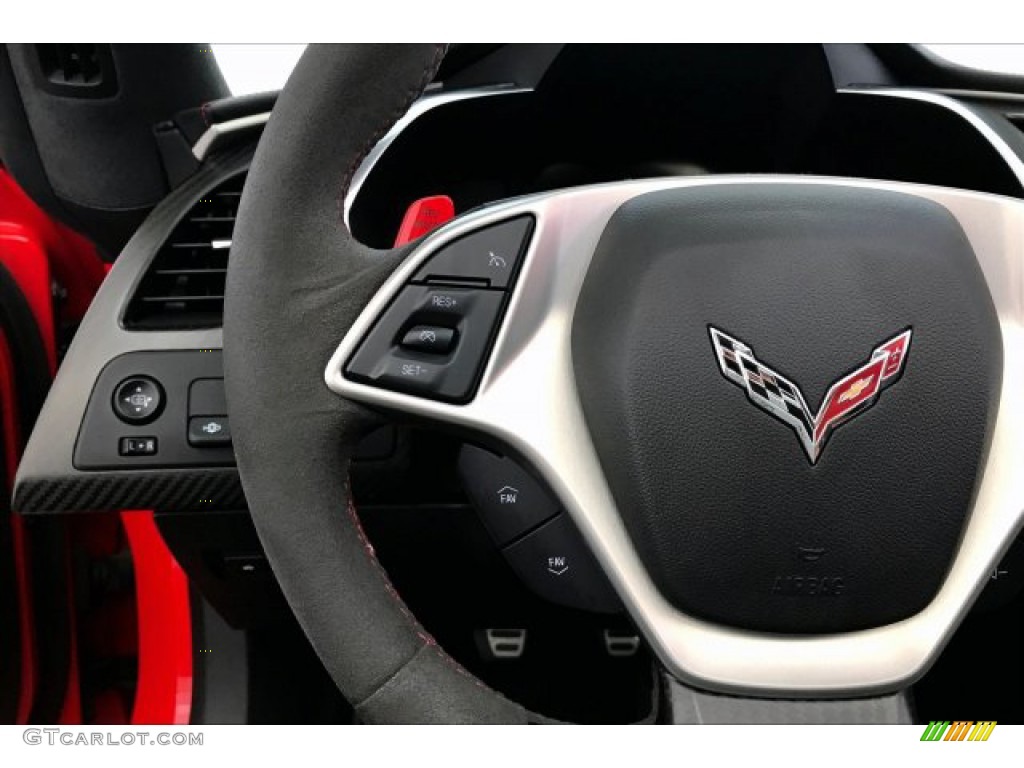 2017 Chevrolet Corvette Z06 Coupe Jet Black Steering Wheel Photo #135033702