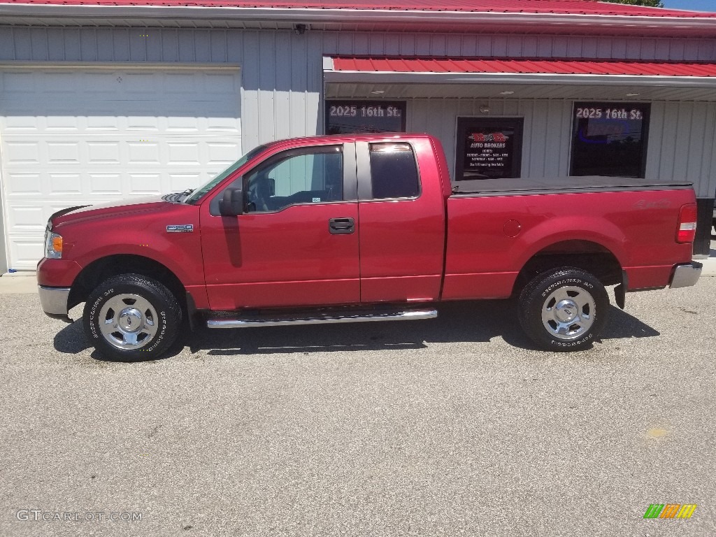 2007 F150 XLT SuperCab 4x4 - Redfire Metallic / Medium/Dark Flint photo #26