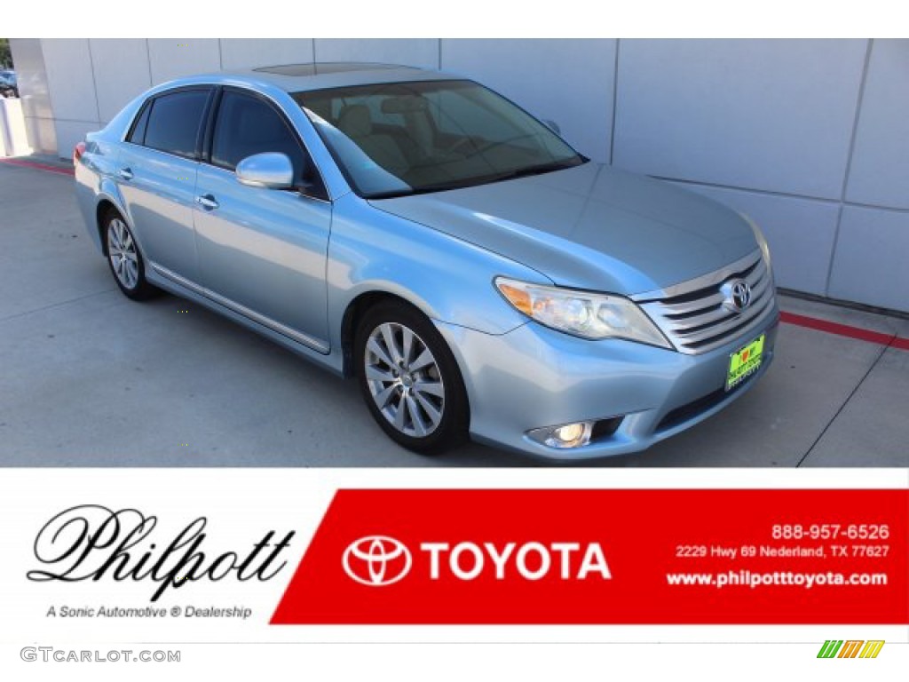 2011 Avalon Limited - Zephyr Blue Metallic / Light Gray photo #1
