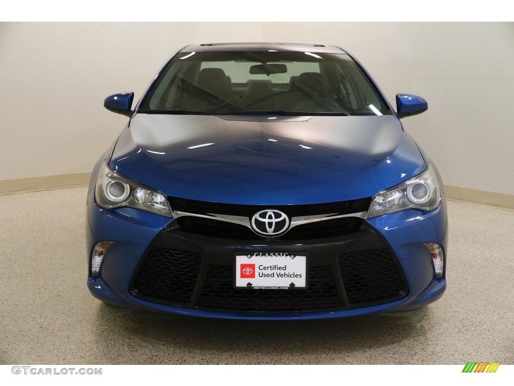 2017 Camry SE - Blue Streak Metallic / Black photo #2