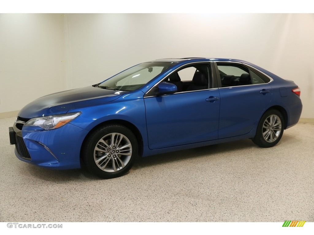 2017 Camry SE - Blue Streak Metallic / Black photo #3