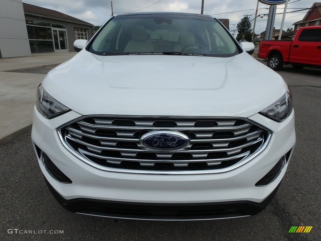 2019 Edge SEL AWD - Oxford White / Dune photo #2