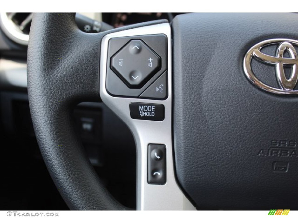 2020 Toyota Tundra TSS Off Road Double Cab Black Steering Wheel Photo #135037632