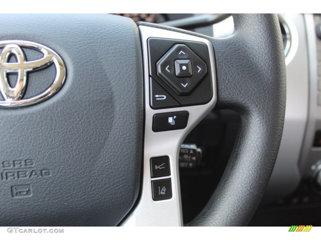 2020 Toyota Tundra TSS Off Road Double Cab Black Steering Wheel Photo #135037653