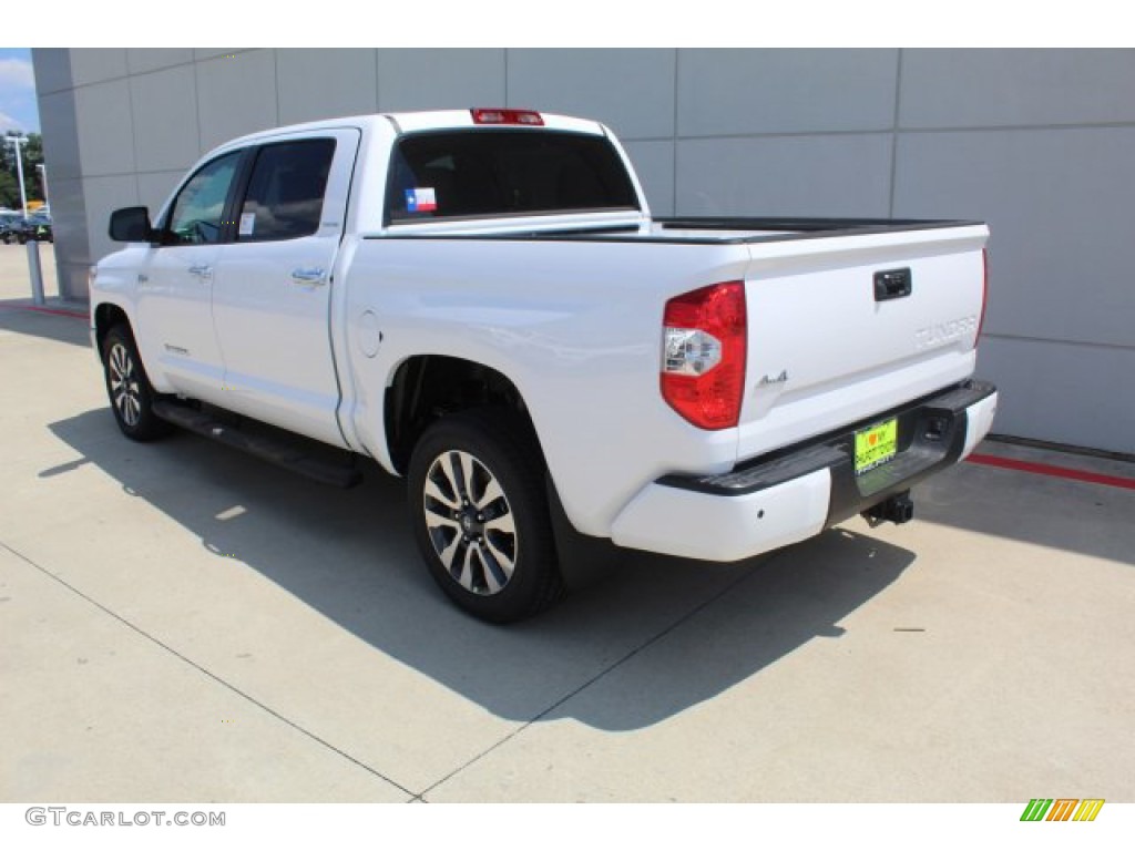 2019 Tundra Limited CrewMax 4x4 - Super White / Black photo #6