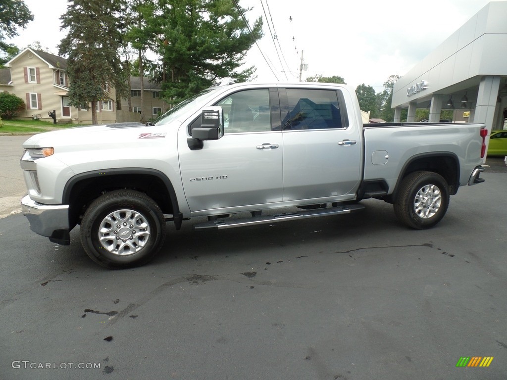 Silver Ice Metallic 2020 Chevrolet Silverado 2500HD LTZ Crew Cab 4x4 Exterior Photo #135039531