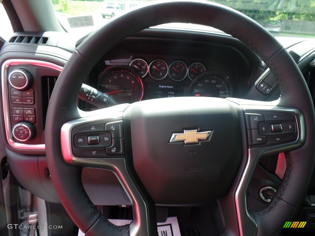 2020 Chevrolet Silverado 2500HD LTZ Crew Cab 4x4 Jet Black Steering Wheel Photo #135040056