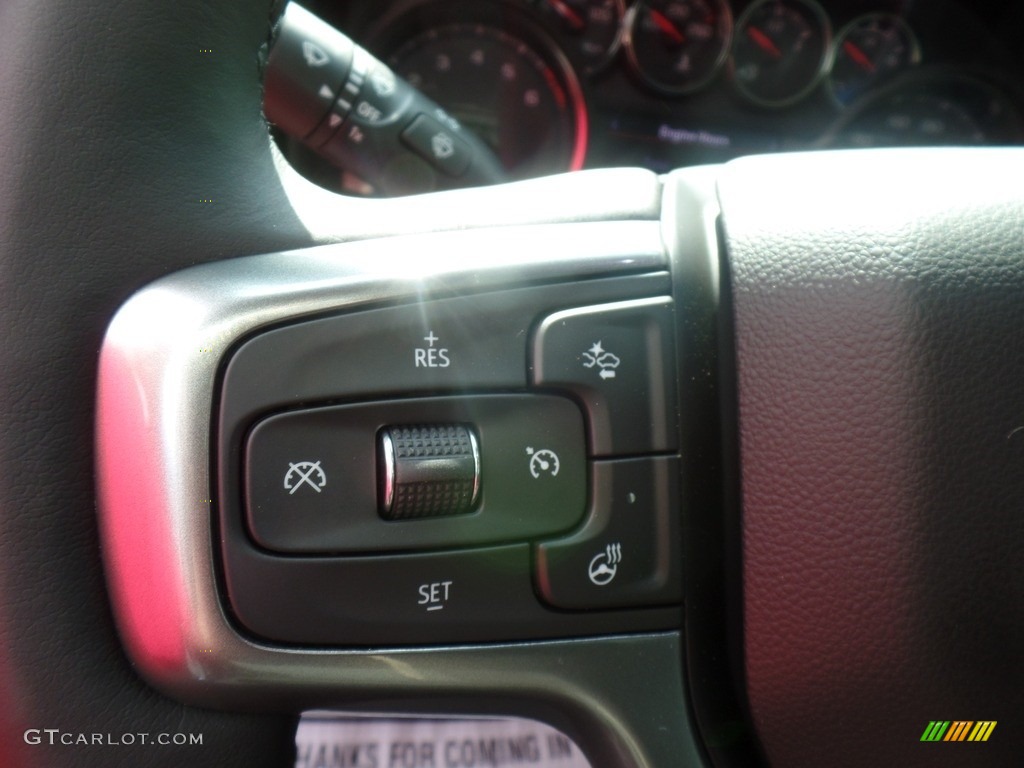2020 Chevrolet Silverado 2500HD LTZ Crew Cab 4x4 Jet Black Steering Wheel Photo #135040125