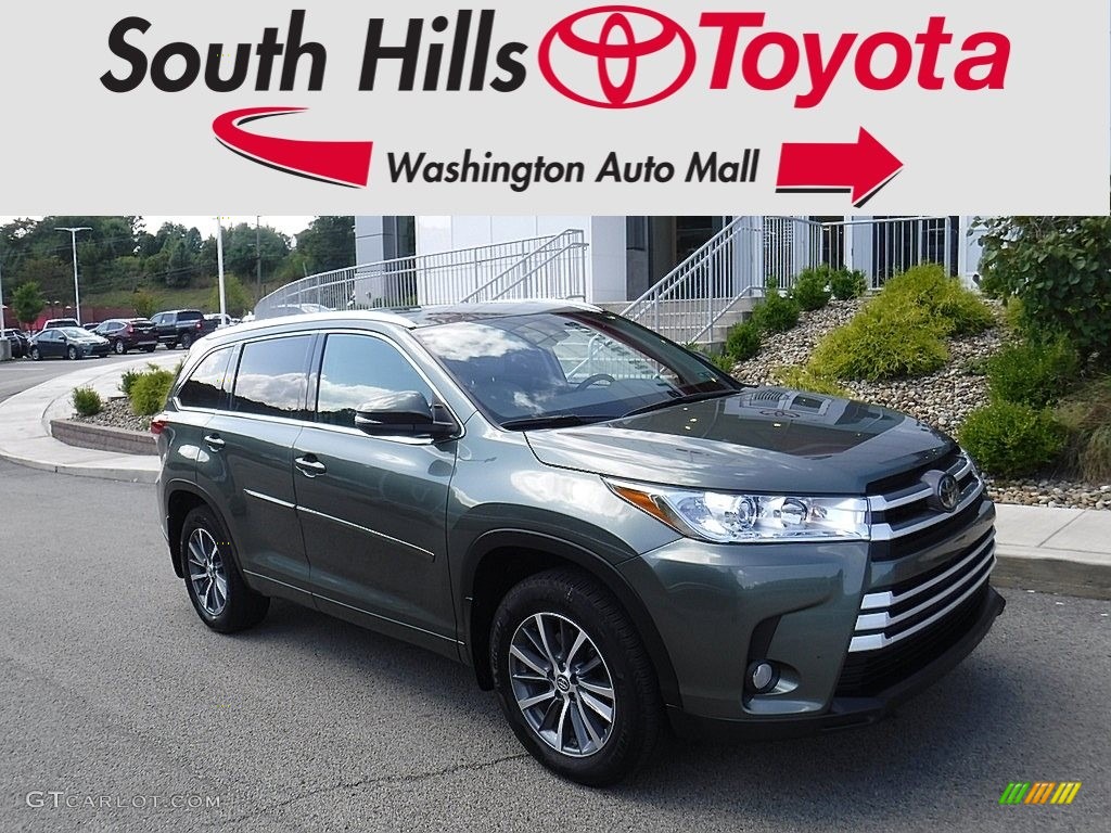 2018 Highlander XLE AWD - Alumina Jade Metallic / Ash photo #1