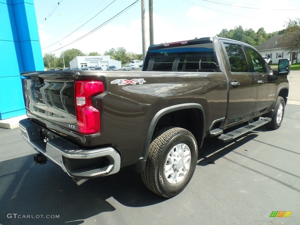 2020 Silverado 2500HD LTZ Crew Cab 4x4 - Oxford Brown Metallic / Jet Black photo #7