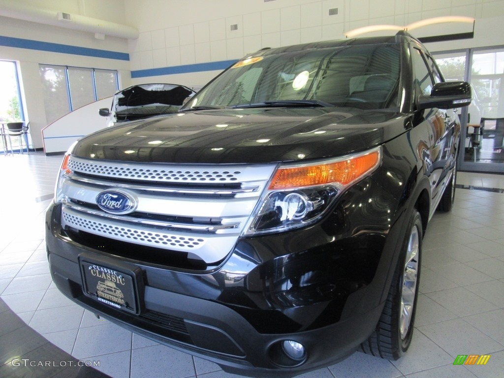 2014 Explorer XLT 4WD - Tuxedo Black / Charcoal Black photo #1