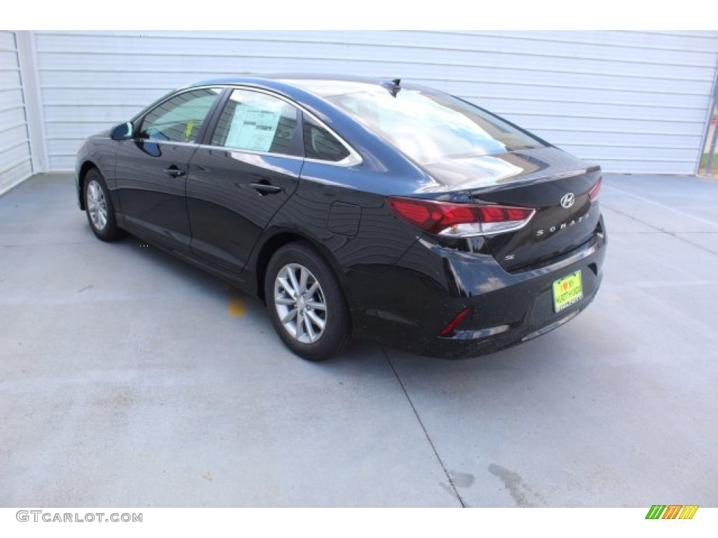 2019 Sonata SE - Phantom Black / Black photo #7