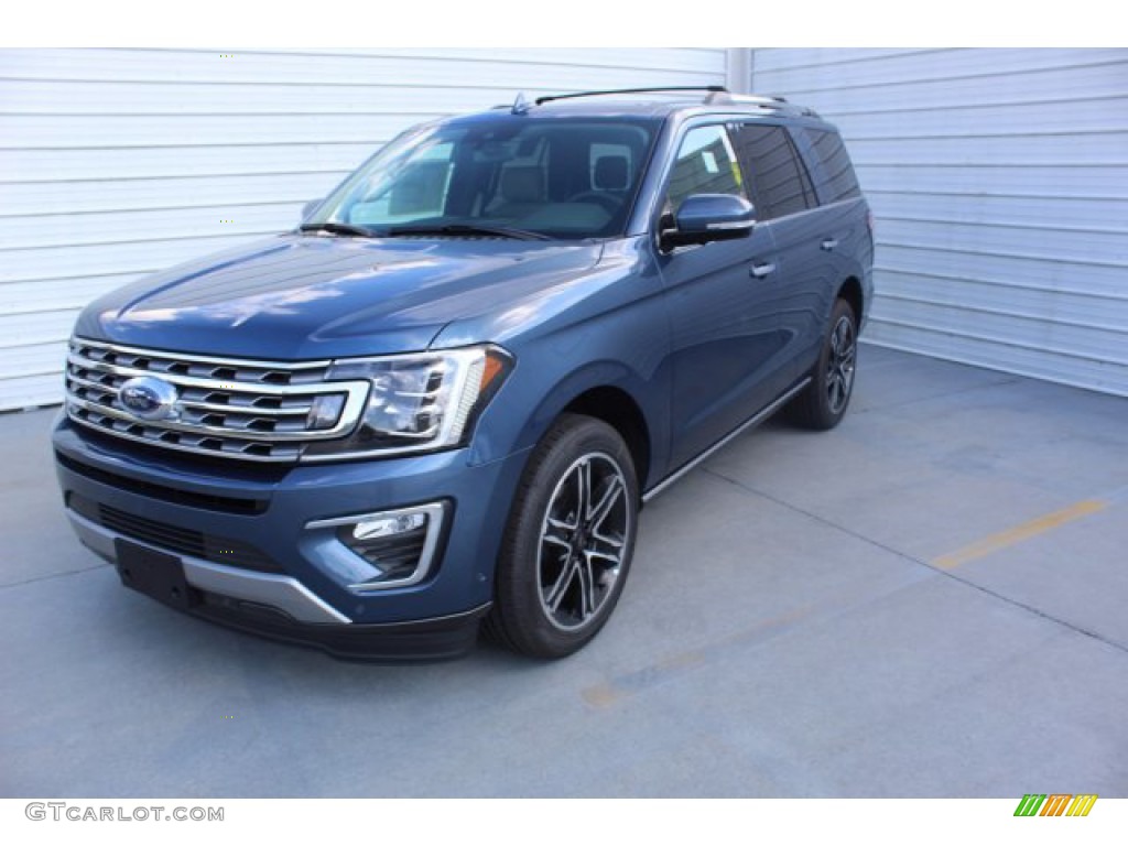 2019 Expedition Limited - Blue Metallic / Medium Stone photo #4
