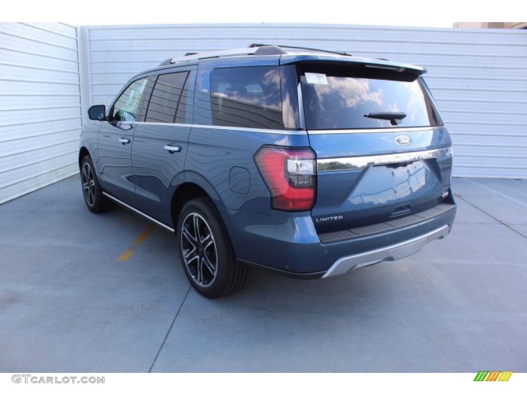 2019 Expedition Limited - Blue Metallic / Medium Stone photo #7