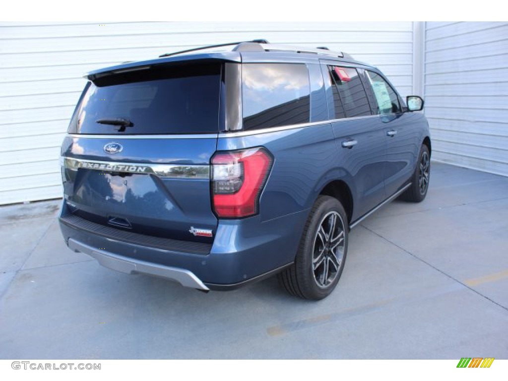 2019 Expedition Limited - Blue Metallic / Medium Stone photo #9